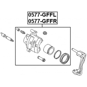 Brake Caliper - FEBEST 0577GFFR