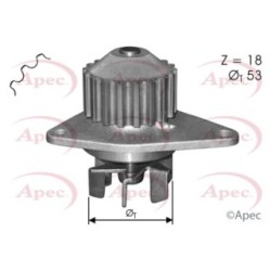 Engine Cooling Water Pump APEC AWP1133 for CITROEN