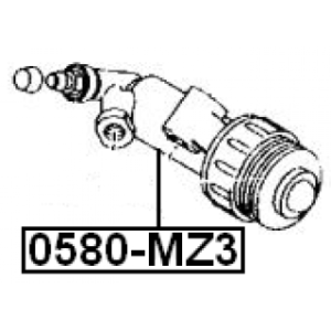 Slave Cylinder Clutch - FEBEST 0580MZ3