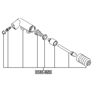 Slave Cylinder Clutch - FEBEST 0580MZ6