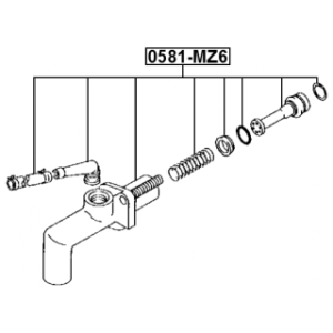 Master Cylinder Clutch - FEBEST 0581MZ6