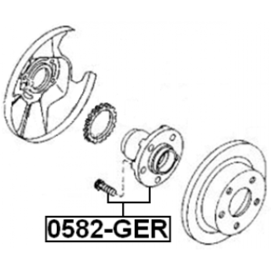 Wheel Hub - FEBEST 0582GER