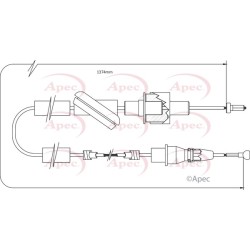 Control Cable Pull APEC CAB5003 for FORD TRANSIT OE 6156503