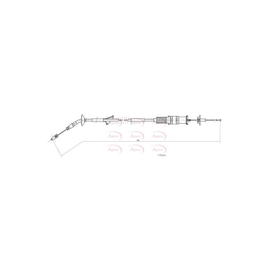 Control Cable Pull APEC CAB5018 for VW GOLF