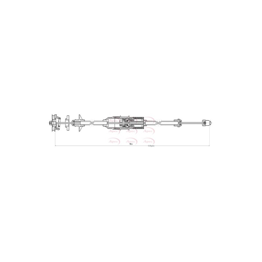 Control Cable Pull APEC CAB5019 for PEUGEOT 106 OE 2150V0