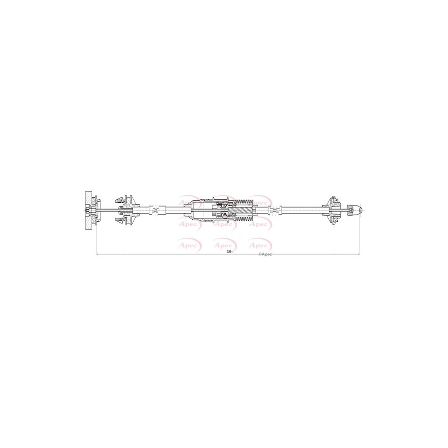 Control Cable Pull APEC CAB5020 for CITROEN