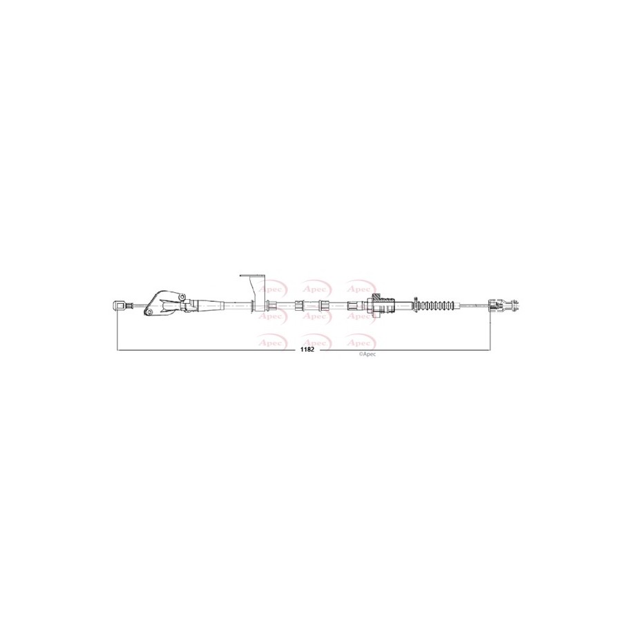 Control Cable Pull APEC CAB5035 for KIA PICANTO OE 4151007950