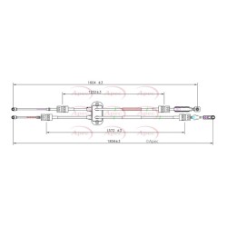 Cable Pull (mt) APEC CAB7032 for FORD FOCUS OE 1402883