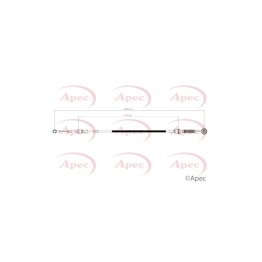 Cable Pull (mt) APEC CAB7050 for MINI MINI OE 25117547370