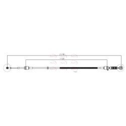 Cable Pull (mt) APEC CAB7051 for MINI MINI OE 25117547371