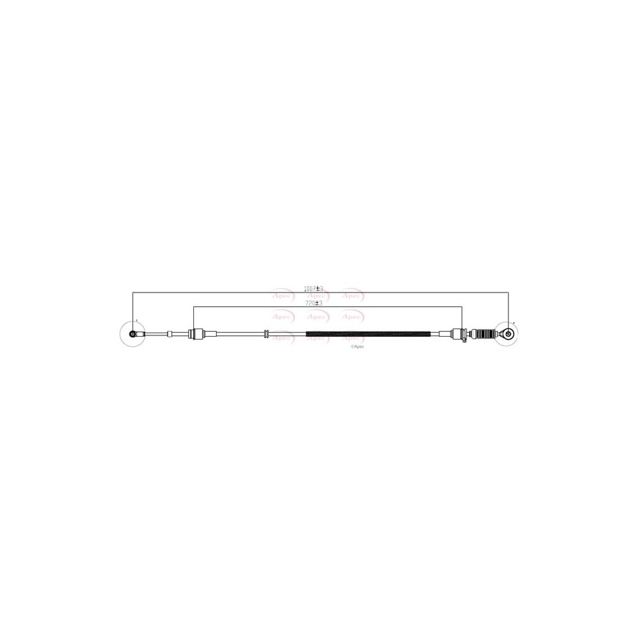 Cable Pull (mt) APEC CAB7051 for MINI MINI OE 25117547371