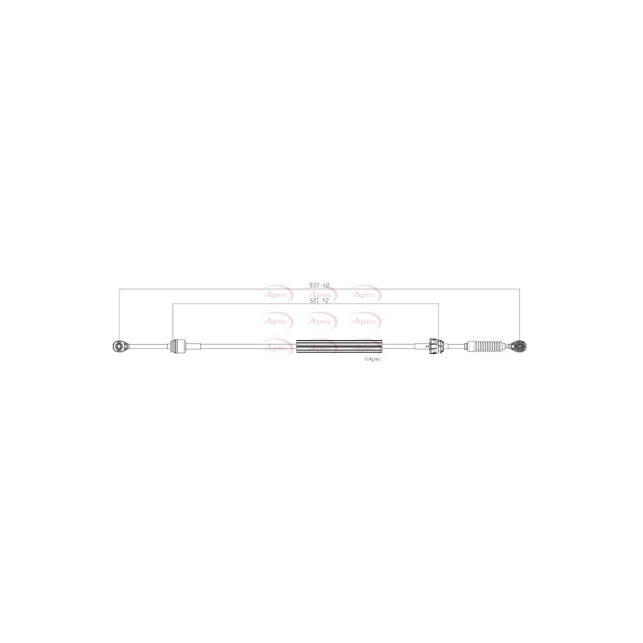 Cable Pull (mt) APEC CAB7070 for RENAULT KANGOO OE 7701479154
