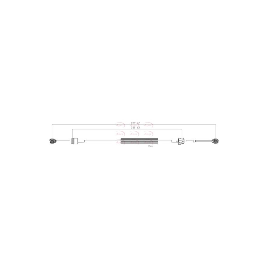 Cable Pull (mt) APEC CAB7077 for RENAULT KANGOO OE 7701479155