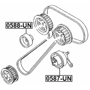Deflection Guide Pulley Timing Belt - FEBEST 0588UN