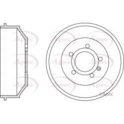 Brake Drum APEC DRM9945 for LDV MAXUS OE 545120091