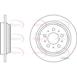 Brake Disc APEC DSK2084 for VOLVO V70 OE 272248