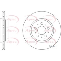 Brake Disc APEC DSK2441 for VOLVO XC90 OE 31423152