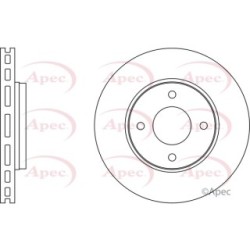 Brake Disc APEC DSK2588 for MITSUBISHI