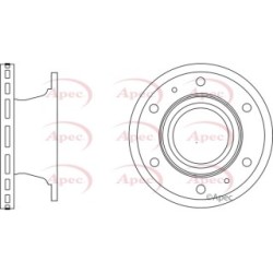 Brake Disc APEC DSK2872 OE 2996419