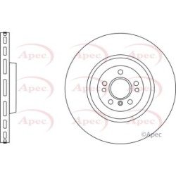 Brake Disc APEC DSK2876 for MERCEDES GL-CLASS