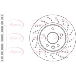 Brake Disc APEC DSK2962 for LEXUS IS OE 424310W030