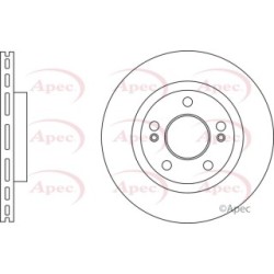 Brake Disc APEC DSK3019 for HYUNDAI XG OE 5171239300