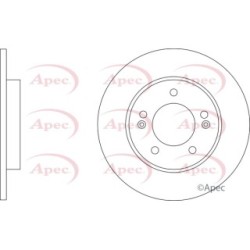 Brake Disc APEC DSK3372 for HYUNDAI