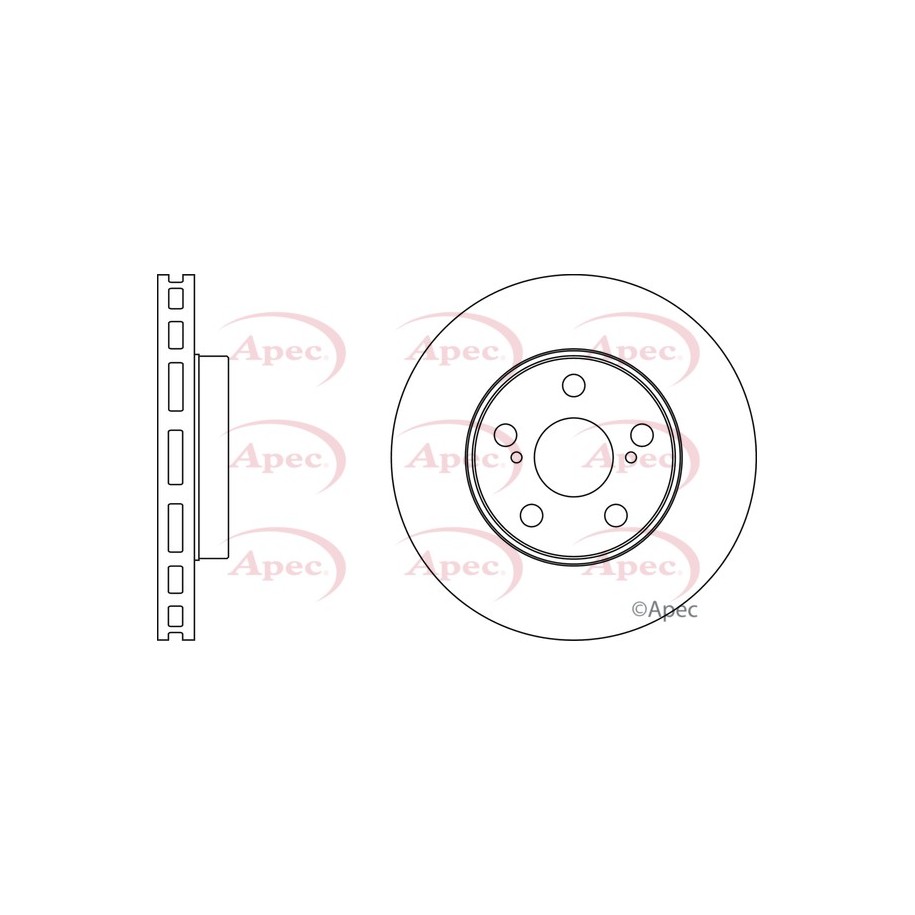 Brake Disc APEC DSK343