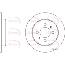 Brake Disc APEC DSK347 for MITSUBISHI