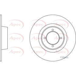 Brake Disc APEC DSK714 for MG MGB OE BTB387
