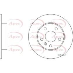 Brake Disc APEC DSK806 for VAUXHALL OE 569109