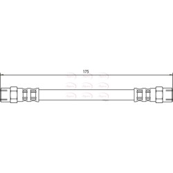 Brake Hose Pipe APEC HOS3270 for AUDI OE 811611775A