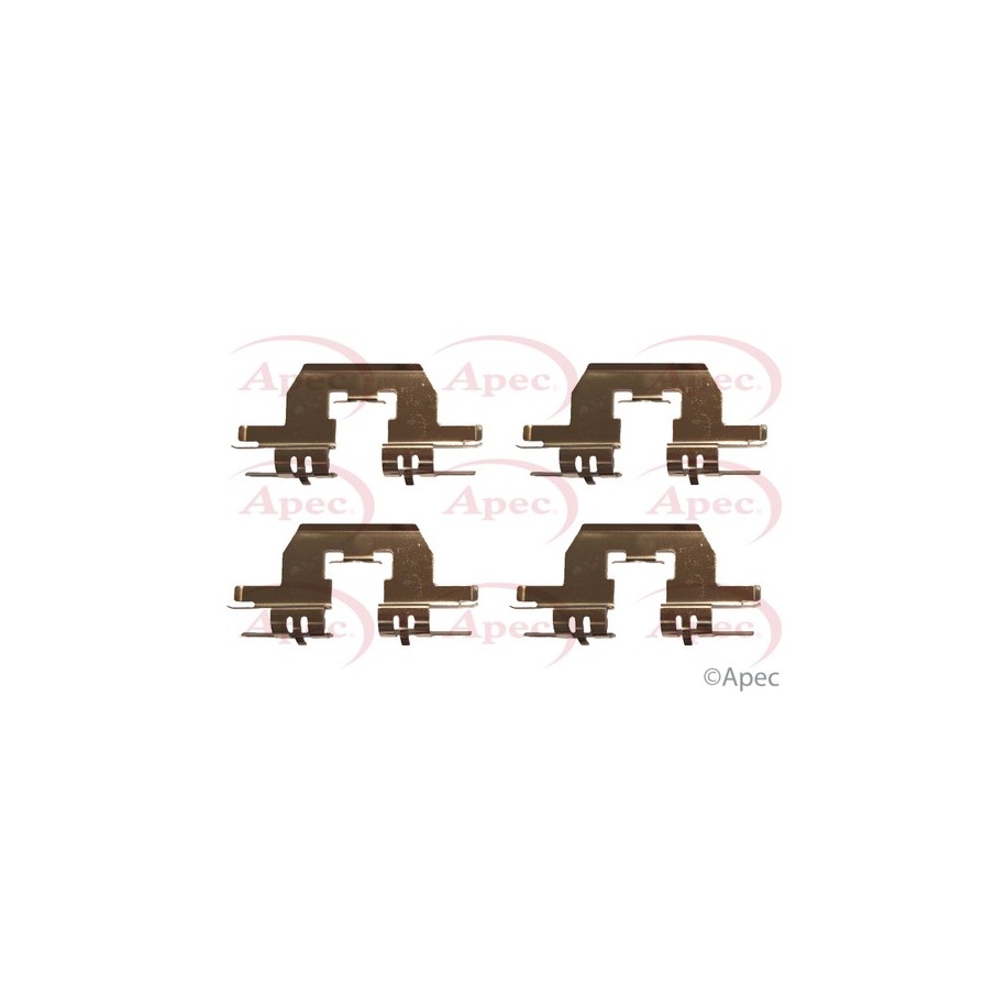 Brake Disc Pad Accessory Kit APEC KIT1082 for ABARTH