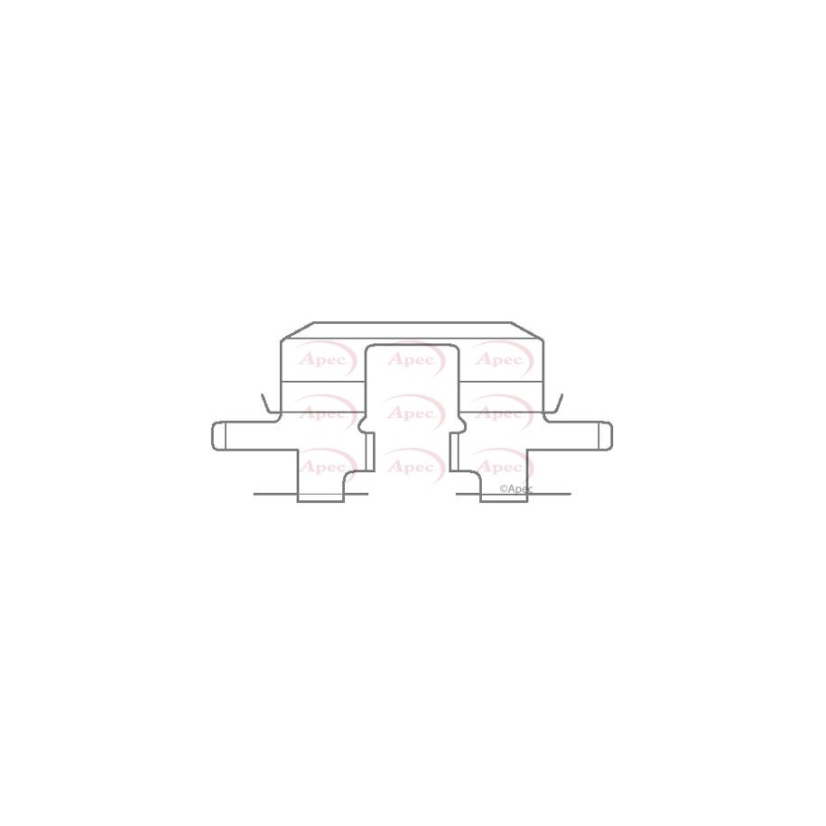 Brake Disc Pad Accessory Kit APEC KIT1127 for SUBARU