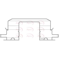 Brake Disc Pad Accessory Kit APEC KIT1139 for SUBARU