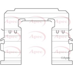 Brake Disc Pad Accessory Kit APEC KIT1141 for SUBARU FORESTER
