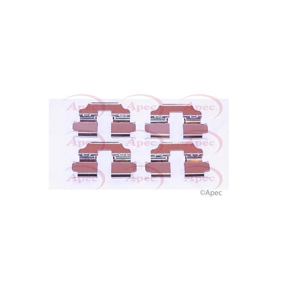Brake Disc Pad Accessory Kit APEC KIT1157 for RENAULT