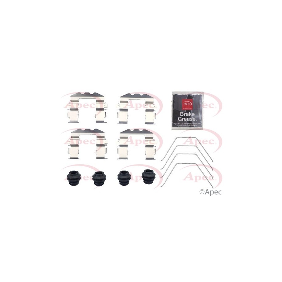 Brake Disc Pad Accessory Kit APEC KIT1317 for HYUNDAI