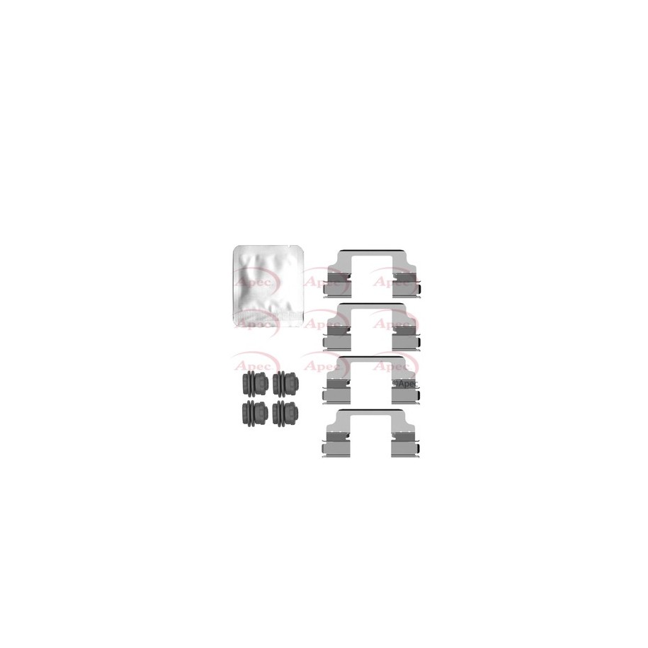 Brake Disc Pad Accessory Kit APEC KIT1543 for BMW