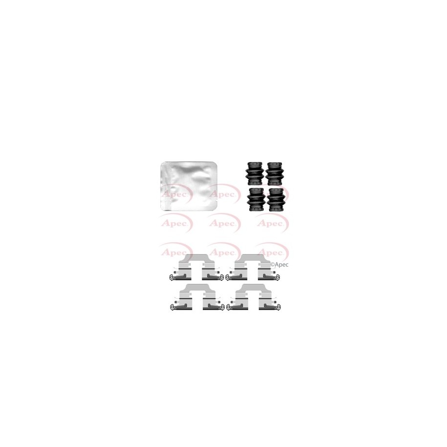 Brake Disc Pad Accessory Kit APEC KIT1551 for RENAULT
