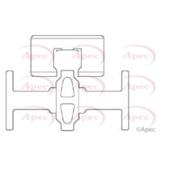 Brake Disc Pad Accessory Kit APEC KIT532 for HONDA OE 43227SG0013