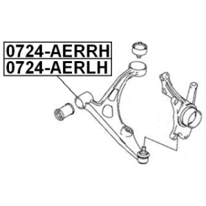 Control Trailing Arm Wheel Suspension - FEBEST 0724AERRH