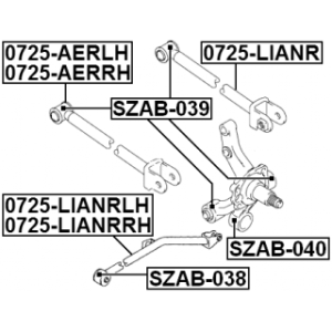 Control Trailing Arm Wheel Suspension - FEBEST 0725AERRH