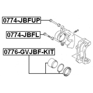 Guide Bolt Brake Caliper - FEBEST 0774JBFL