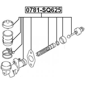 Master Cylinder Clutch - FEBEST 0781SQ625