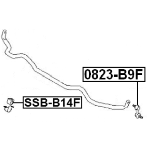 Link Coupling Rod Stabiliser Bar - FEBEST 0823B9F