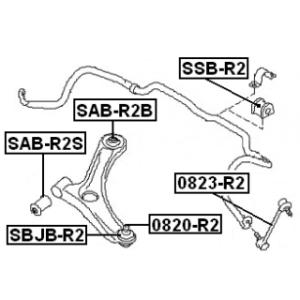 Link Coupling Rod Stabiliser Bar - FEBEST 0823R2