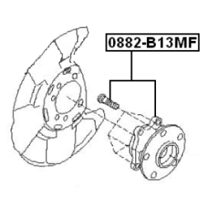 Wheel Hub - FEBEST 0882B13MF