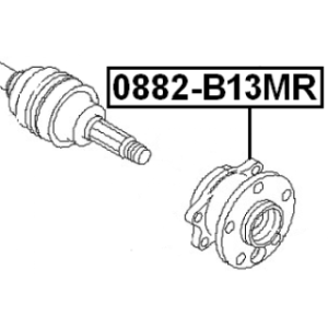 Wheel Hub - FEBEST 0882B13MR