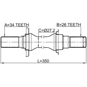 Drive Shaft - FEBEST 1012V200ATRH